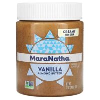 миндальная паста, сливочный вкус, ваниль, 340 г (12 унций) — MaraNatha