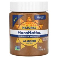 натуральная миндальная паста, хрустящая, 340 г (12 унций) — MaraNatha