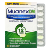 Mucinex DMA, 40 двухслойных таблеток с замедленным высвобождением — Mucinex