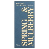 шоколад с финиками, чистый темный шоколад, 60 г (2,1 унции) — Spring & Mulberry