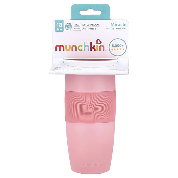mun11480_v_3.jpg Miracle® 360 ° Cup, от 18 месяцев, светло-розовый, 414 мл (14 унций) — Munchkin
