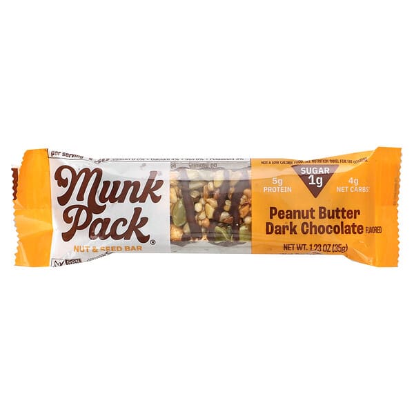 mup00591_v_17.jpg Munk Pack, Nut & Seed Bar, темный шоколад с арахисовой пастой, 35 г (1,23 унции)