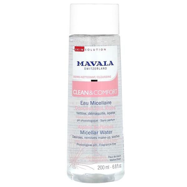 mvl52501_v_13.jpg Mavala, Clean & Comfort, Micellar Water, Fragrance-Free, 6.8 fl oz (200 ml)