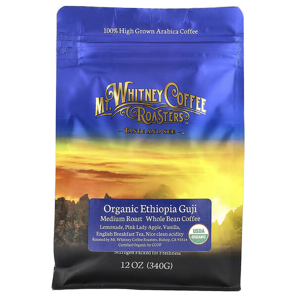 mwc00806_v_50.jpg Organic Ethiopia Guji, кофе в зернах, средней обжарки, 340 г (12 унций) — Mt. Whitney Coffee Roasters