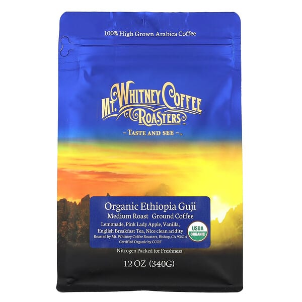 mwc00807_v_38.jpg Organic Ethiopia Guji, молотый кофе, средней обжарки, 340 г (12 унций) — Mt. Whitney Coffee Roasters