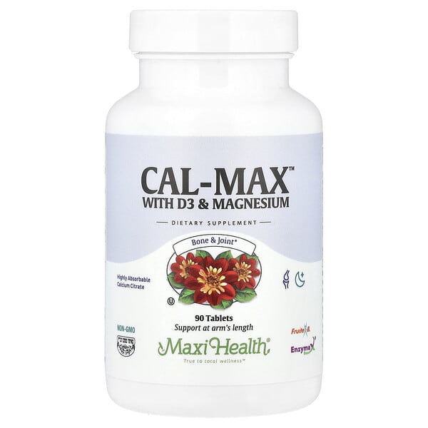 mxt01009_v_8.jpg Cal-Max™, с витамином D3 и магнием, 90 таблеток — Maxi Health