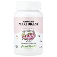 жевательные таблетки Maxi Digest™, натуральные фрукты, 90 таблеток — Maxi Health