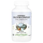 Chewable Calcium Complex™, натуральная ваниль, 180 таблеток — Maxi Health