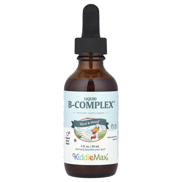 mxt29002_v_8.jpg KiddieMax® Liquid B-Complex™, натуральные ягоды, 59 мл (2 жидк. Унции) — Maxi Health