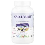 KiddieMax® Calci-Yums™, натуральная клубника, 90 жевательных таблеток — Maxi Health