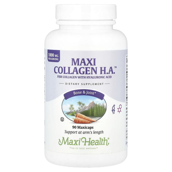 mxt35509_v_8.jpg Maxi Collagen HA™, 1000 мг, 90 капсул Maxicaps (333 мг в 1 капсуле) — Maxi Health