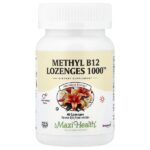 Methyl B12, пастилки 1000™, натуральные ягоды, 60 пастилок (1000 мкг в 1 пастилке) — Maxi Health