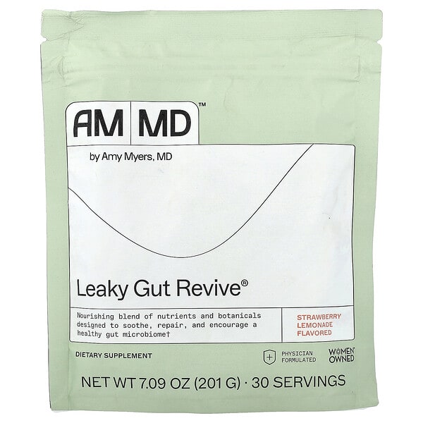 mye39077_v_4.jpg Leaky Gut Revive®, Strawberry Lemonade, 7.09 oz (201 g) — Amy Myers MD
