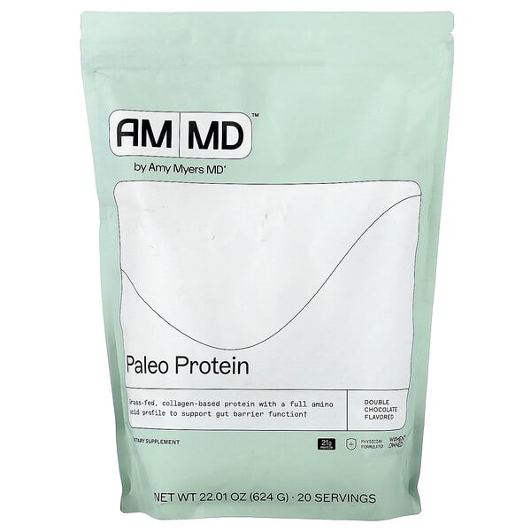 mye39225_v_4.jpg Paleo Protein, Double Chocolate, 22.01 oz (624 g) — Amy Myers MD