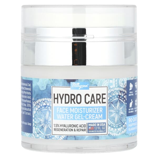 myn22206_v_34.jpg Hydro Care, увлажняющий крем для лица, водный гель-крем, 1,7 жидк. унц. — MaryAnn Organics