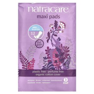 Maxi, прокладки, поверхность из органического хлопка, супер, 12 штук — Natracare