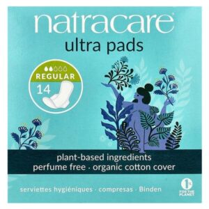 Ultra, прокладки с поверхностью из органического хлопка, Regular, 14 шт. — Natracare