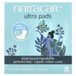 Ultra, прокладки , поверхность из органического хлопка, супер, 12 штук — Natracare