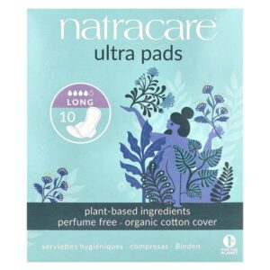 Ultra, прокладки, поверхность из органического хлопка, длинные, 10 штук — Natracare