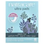 Ultra, прокладки с поверхностью из органического хлопка, Super Plus, 12 штук — Natracare