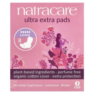 прокладки Ultra, поверхность из органического хлопка, длинные, 8 штук — Natracare