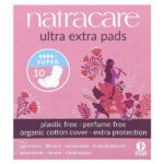 Ultra Extra, прокладки, поверхность из органического хлопка, супер, 10 штук — Natracare