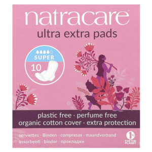 Ultra Extra, прокладки, поверхность из органического хлопка, супер, 10 штук — Natracare