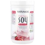Total Soy®, заменитель еды, клубничный крем, 507 г (1 фунт) — Naturade