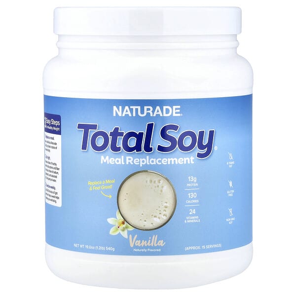 nad02316_v_54.jpg Total Soy, коктейль для похудения, ваниль, 540 г (1,2 фунта) — Naturade
