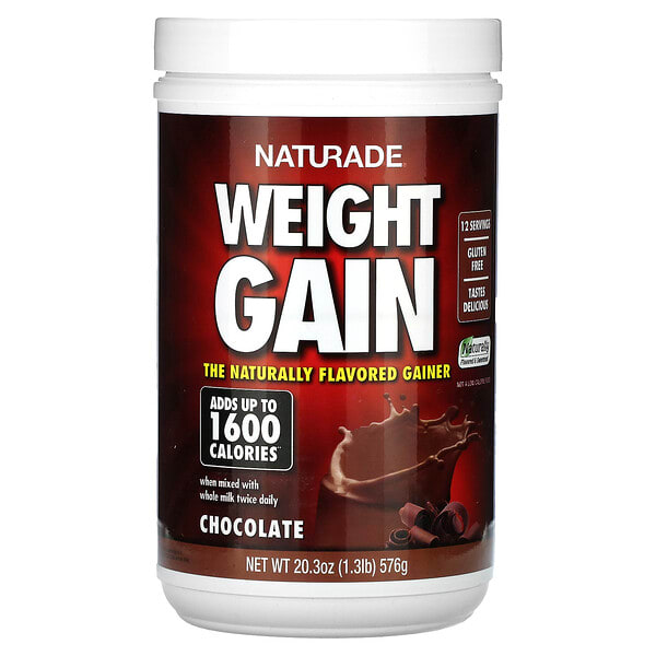 nad02662_v_22.jpg Weight Gain, шоколад, 576 г (20,3 унции) — Naturade