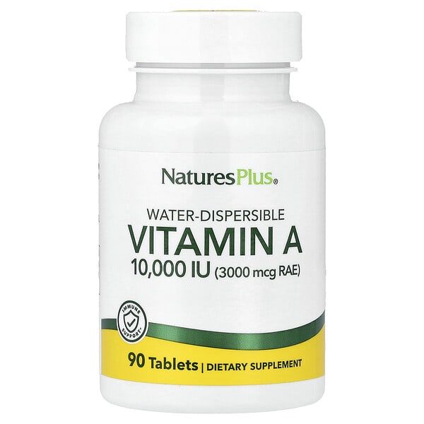 nap00981_v_54.jpg водорастворимый витамин A, 10 000 МЕ (3000 мкг), 90 таблеток — NaturesPlus