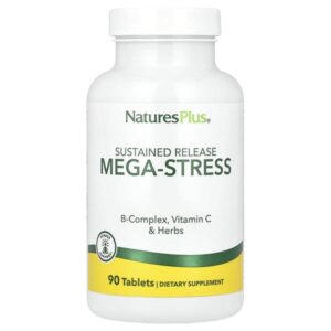 Мега-стресс с замедленным высвобождением, 90 таблеток — NaturesPlus