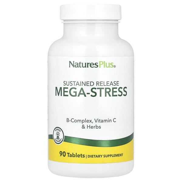 nap01261_v_71.jpg Мега-стресс с замедленным высвобождением, 90 таблеток — NaturesPlus
