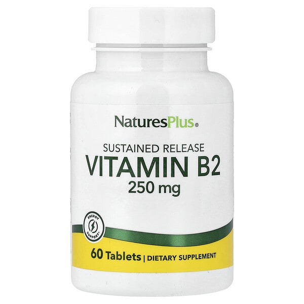 nap01635_v_56.jpg витамин B2, длительное высвобождение, 250 мкг, 60 таблеток — NaturesPlus