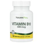 Витамин B12, 500 мкг, 90 таблеток — NaturesPlus