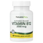 витамин B12, длительное высвобождение, 60 таблеток — NaturesPlus