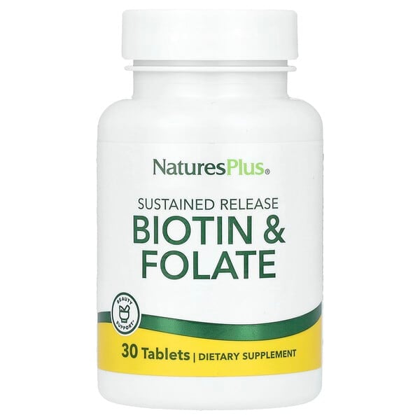 nap01792_v_40.jpg биотин и фолат длительного высвобождения, 30 таблеток — NaturesPlus