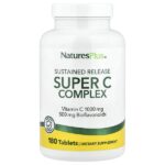 Super C Complex, комплекс с длительным высвобождением, 180 таблеток — NaturesPlus
