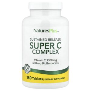 Super C Complex, комплекс с длительным высвобождением, 180 таблеток — NaturesPlus