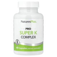 Pro Super K, комплекс с витамином K, 60 капсул (2040 мкг в 1 капсуле) — NaturesPlus