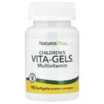 Vita-Gels®, мультивитамины для детей, апельсин, 90 капсул — NaturesPlus