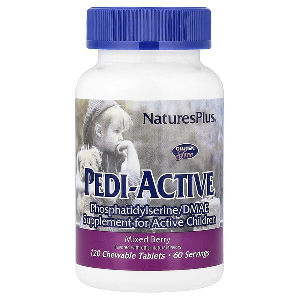 nap03001_v_54.jpg Pedi-Active®, ягодное ассорти, 120 жевательных таблеток — NaturesPlus