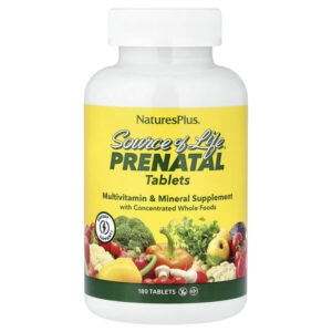 Source of Life®, пренатальный комплекс, 180 таблеток — NaturesPlus