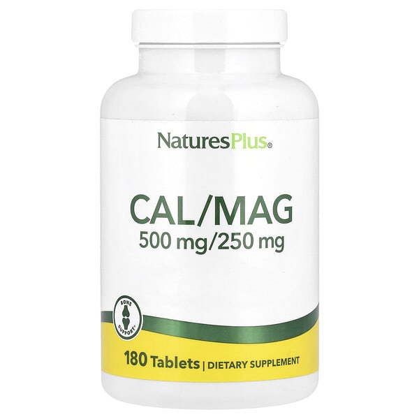 nap03364_v_72.jpg Кальций и магний, 500/250 мг, 180 таблеток — NaturesPlus
