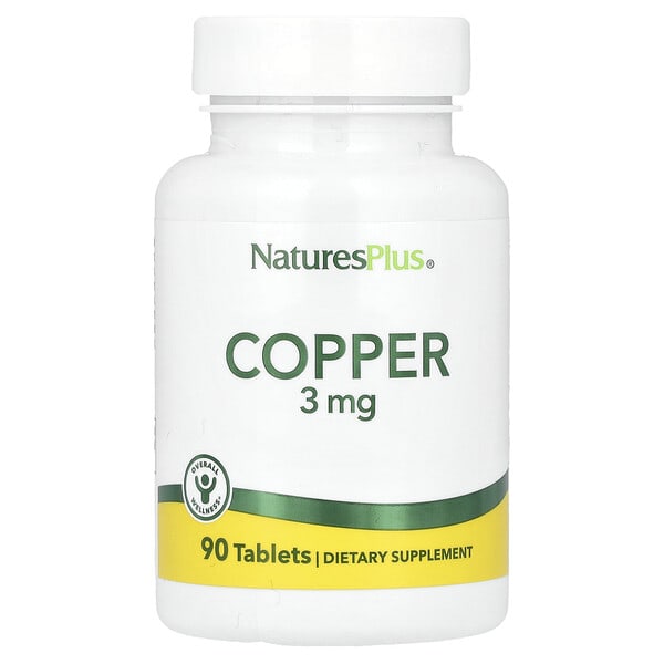 nap03430_v_38.jpg медь, 3 мг, 90 таблеток — NaturesPlus