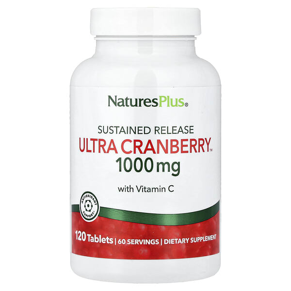 nap03952_v_63.jpg Ultra Cranberry™, продукт с длительным высвобождением, 120 таблеток — NaturesPlus