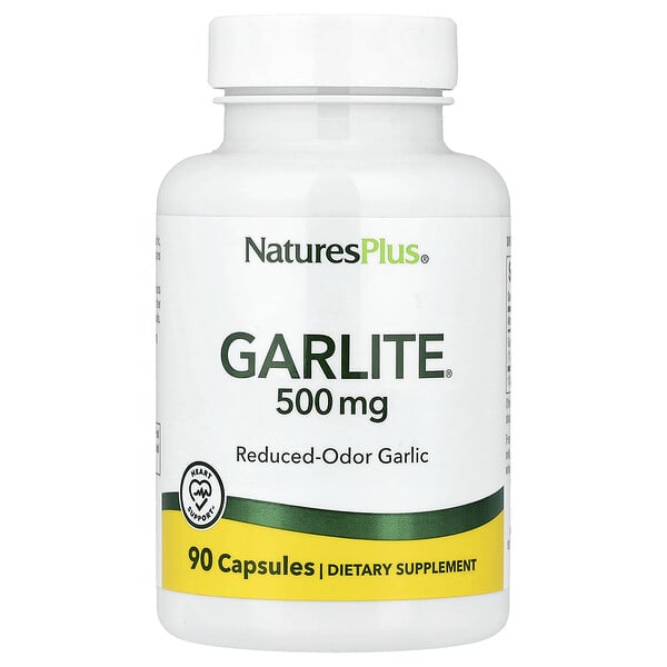 nap03962_v_27.jpg Garlite®, 500 мг, 90 капсул — NaturesPlus