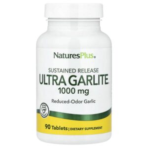 Ultra Garlite® с длительным высвобождением, 1000 мг, 90 таблеток — NaturesPlus