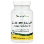 Ultra Omega 3/6/9, 60 мягких таблеток — NaturesPlus