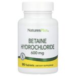 Бетаин гидрохлорид (Betaine Hydrochloride), 600 мг, 90 таблеток — NaturesPlus